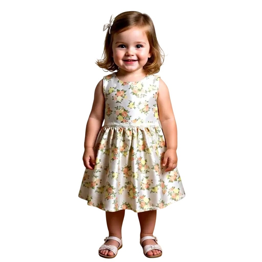 Little Lass Girls 3pc Set Floral Dress Shimmer Coat and Purse Size 5 NWT
